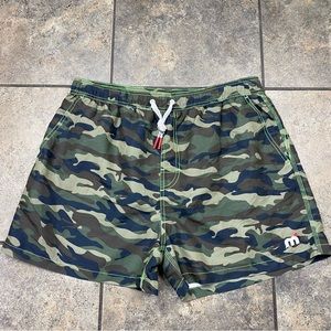 Men’s Mistral Camo Swim Trunks Bathing Suit Size XL